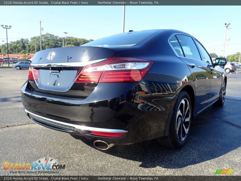 2016 Honda Accord EX Sedan Crystal Black Pearl / Ivory Photo #8