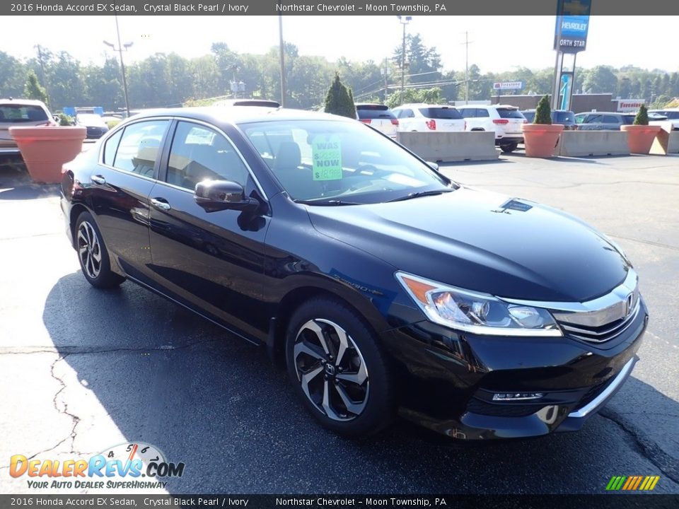 2016 Honda Accord EX Sedan Crystal Black Pearl / Ivory Photo #11