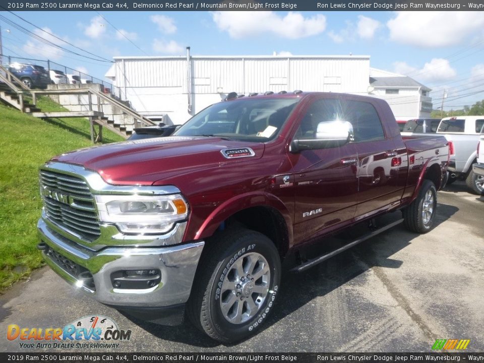 2019 Ram 2500 Laramie Mega Cab 4x4 Delmonico Red Pearl / Mountain Brown/Light Frost Beige Photo #1