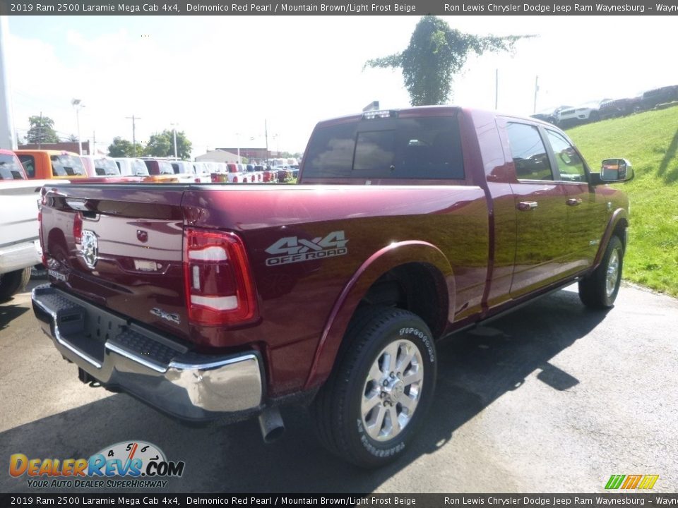 2019 Ram 2500 Laramie Mega Cab 4x4 Delmonico Red Pearl / Mountain Brown/Light Frost Beige Photo #5