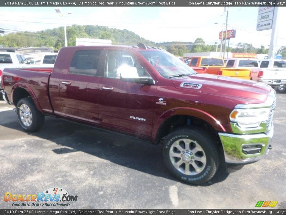2019 Ram 2500 Laramie Mega Cab 4x4 Delmonico Red Pearl / Mountain Brown/Light Frost Beige Photo #6