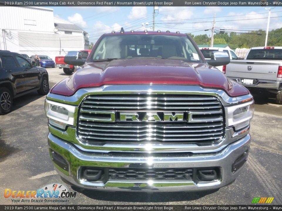 2019 Ram 2500 Laramie Mega Cab 4x4 Delmonico Red Pearl / Mountain Brown/Light Frost Beige Photo #7