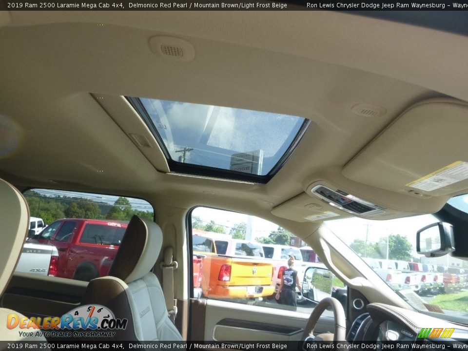 2019 Ram 2500 Laramie Mega Cab 4x4 Delmonico Red Pearl / Mountain Brown/Light Frost Beige Photo #11