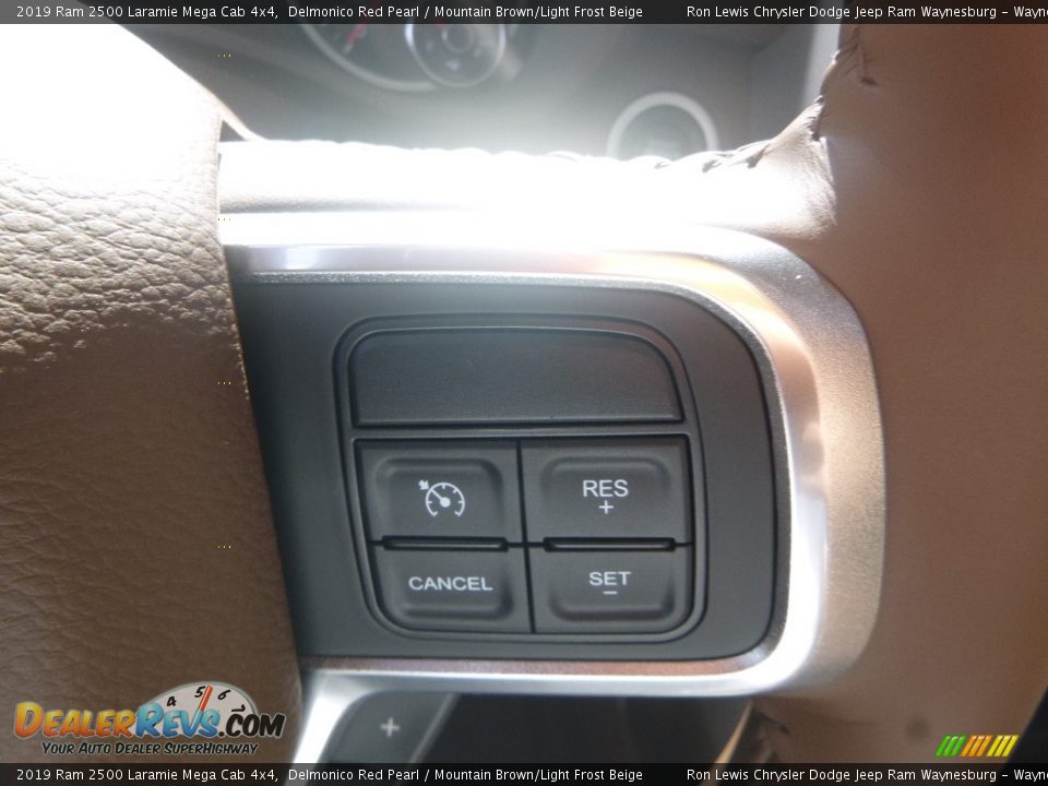2019 Ram 2500 Laramie Mega Cab 4x4 Delmonico Red Pearl / Mountain Brown/Light Frost Beige Photo #17