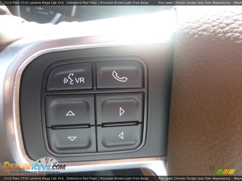 2019 Ram 2500 Laramie Mega Cab 4x4 Delmonico Red Pearl / Mountain Brown/Light Frost Beige Photo #18