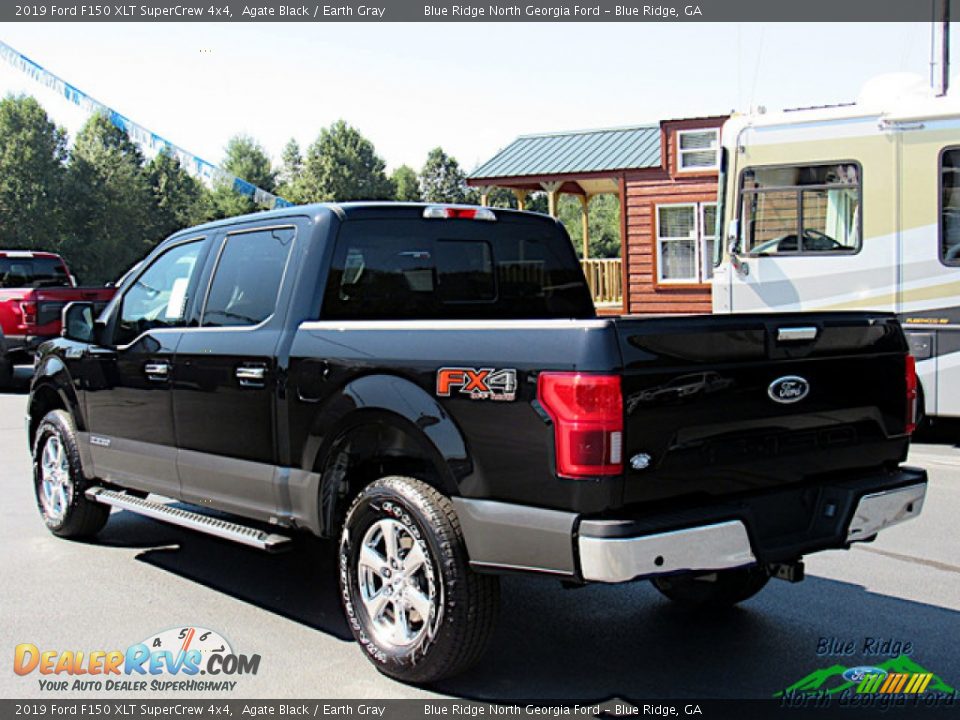 2019 Ford F150 XLT SuperCrew 4x4 Agate Black / Earth Gray Photo #3