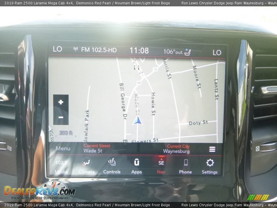 Navigation of 2019 Ram 2500 Laramie Mega Cab 4x4 Photo #20