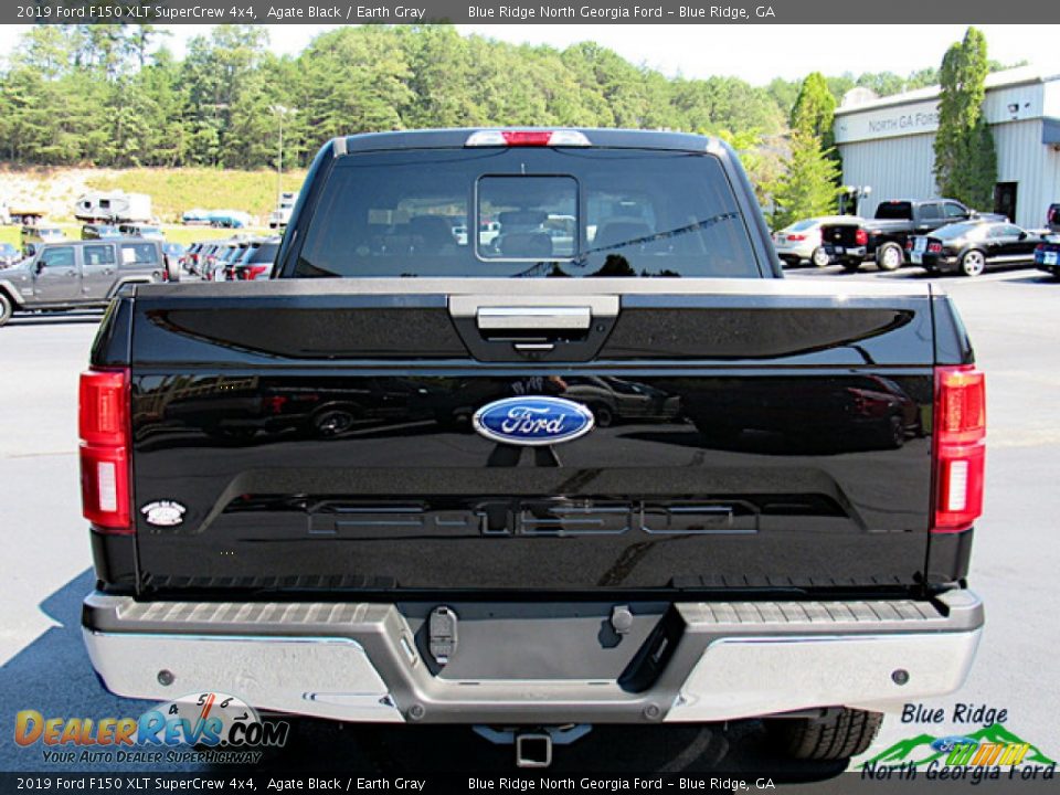 2019 Ford F150 XLT SuperCrew 4x4 Agate Black / Earth Gray Photo #4