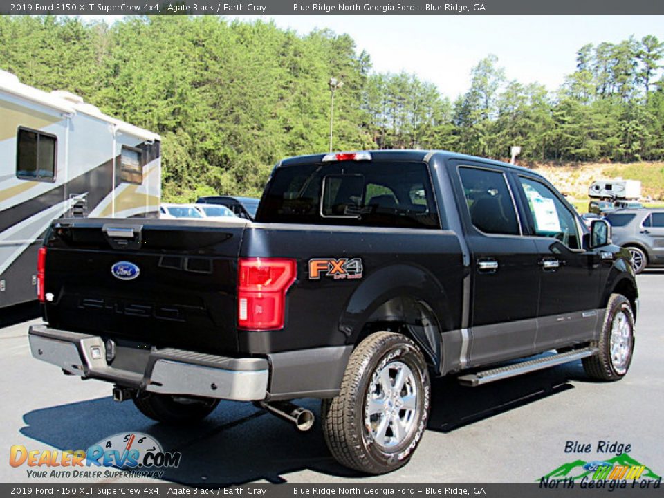 2019 Ford F150 XLT SuperCrew 4x4 Agate Black / Earth Gray Photo #5