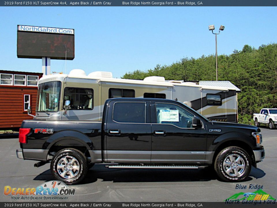 2019 Ford F150 XLT SuperCrew 4x4 Agate Black / Earth Gray Photo #6