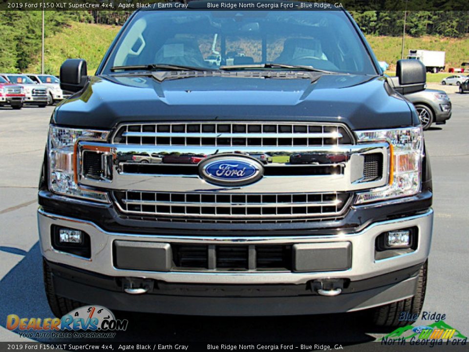 2019 Ford F150 XLT SuperCrew 4x4 Agate Black / Earth Gray Photo #8