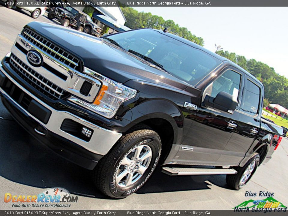 2019 Ford F150 XLT SuperCrew 4x4 Agate Black / Earth Gray Photo #29