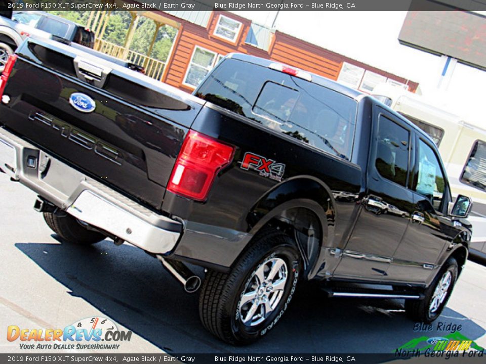 2019 Ford F150 XLT SuperCrew 4x4 Agate Black / Earth Gray Photo #31