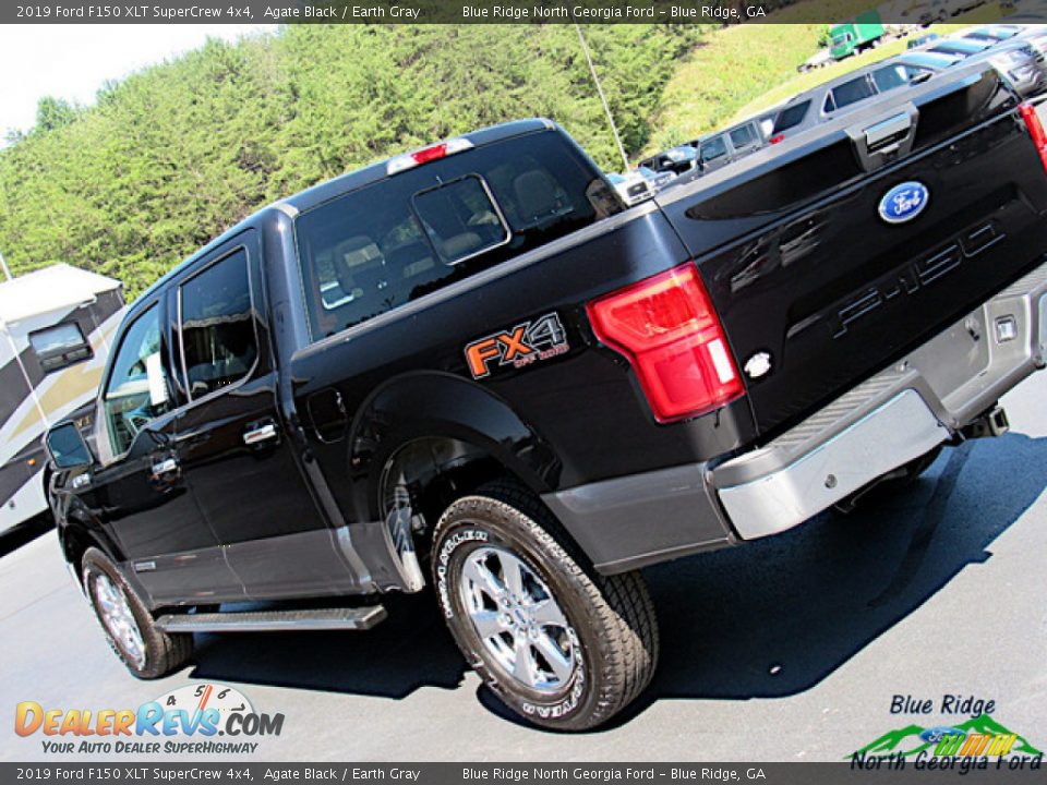 2019 Ford F150 XLT SuperCrew 4x4 Agate Black / Earth Gray Photo #32