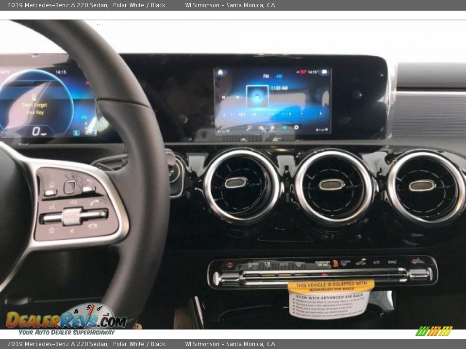 2019 Mercedes-Benz A 220 Sedan Polar White / Black Photo #6