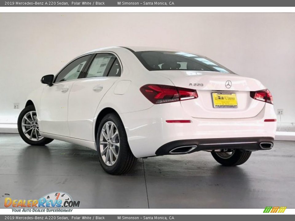 2019 Mercedes-Benz A 220 Sedan Polar White / Black Photo #2