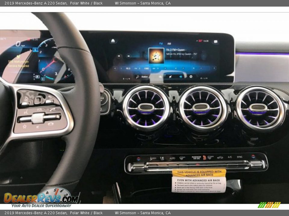 2019 Mercedes-Benz A 220 Sedan Polar White / Black Photo #6