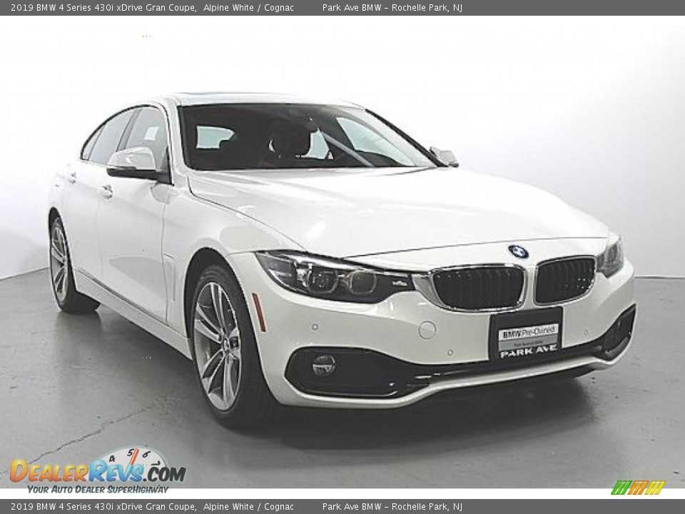 2019 BMW 4 Series 430i xDrive Gran Coupe Alpine White / Cognac Photo #4