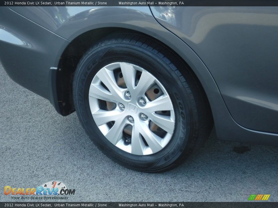 2012 Honda Civic LX Sedan Urban Titanium Metallic / Stone Photo #3