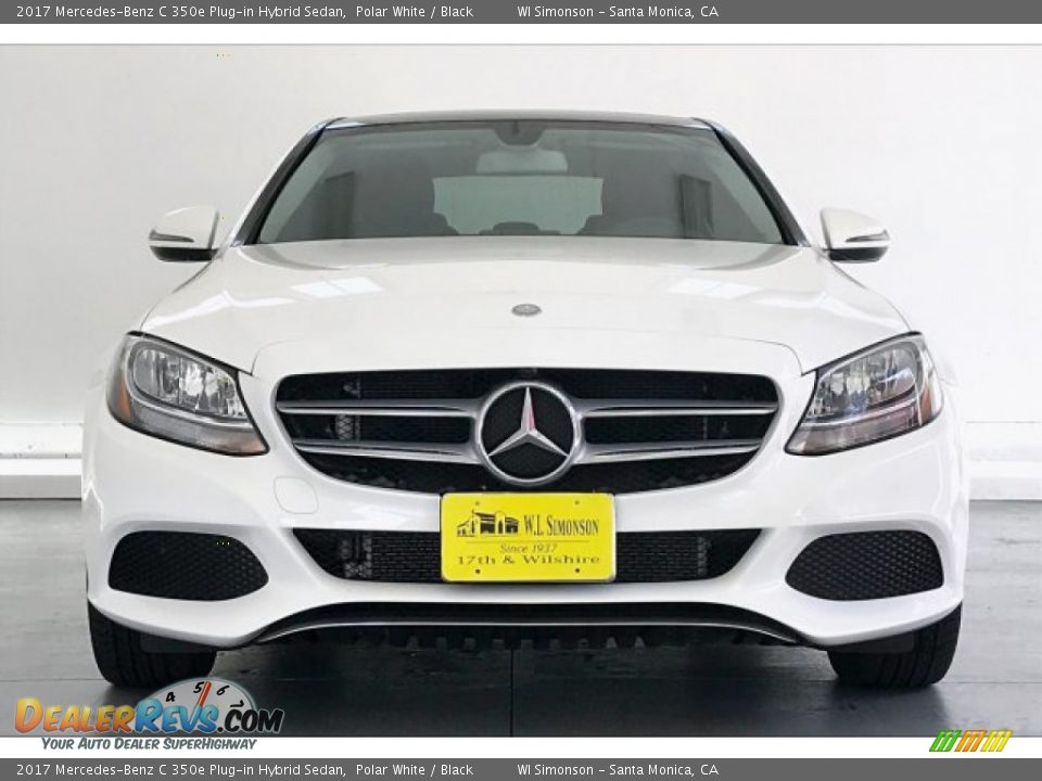 2017 Mercedes-Benz C 350e Plug-in Hybrid Sedan Polar White / Black Photo #2