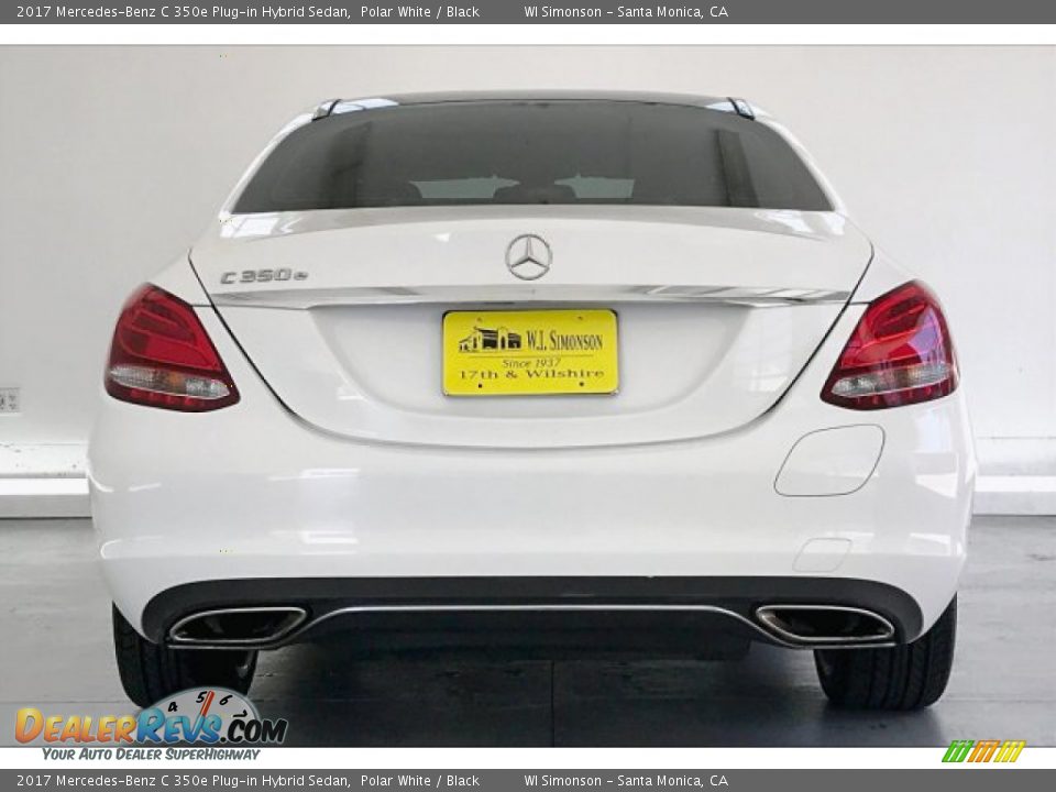 2017 Mercedes-Benz C 350e Plug-in Hybrid Sedan Polar White / Black Photo #3