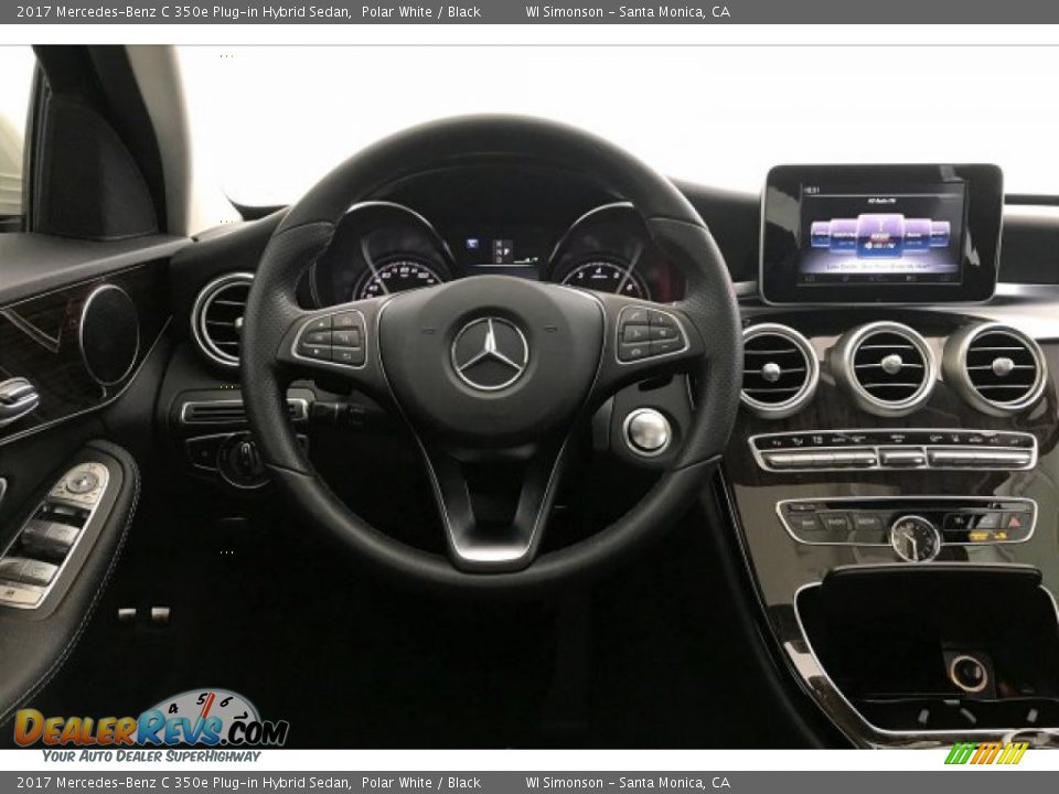 2017 Mercedes-Benz C 350e Plug-in Hybrid Sedan Polar White / Black Photo #4
