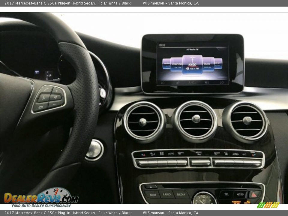 2017 Mercedes-Benz C 350e Plug-in Hybrid Sedan Polar White / Black Photo #5