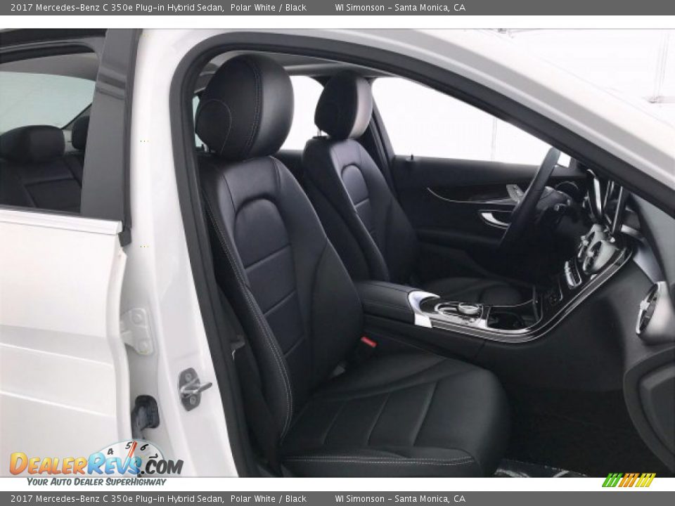 2017 Mercedes-Benz C 350e Plug-in Hybrid Sedan Polar White / Black Photo #6