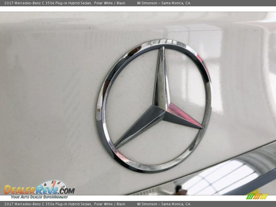 2017 Mercedes-Benz C 350e Plug-in Hybrid Sedan Polar White / Black Photo #7