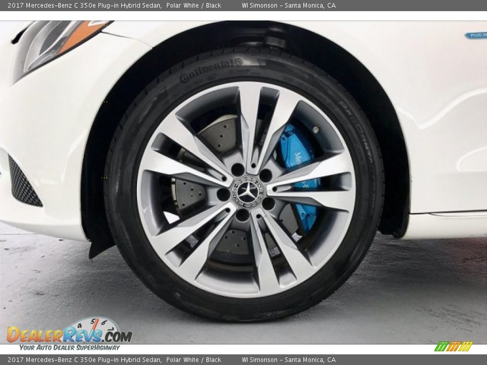 2017 Mercedes-Benz C 350e Plug-in Hybrid Sedan Polar White / Black Photo #8