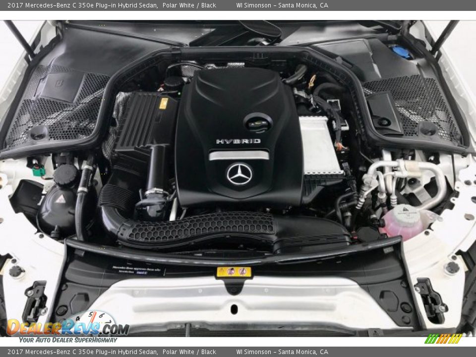 2017 Mercedes-Benz C 350e Plug-in Hybrid Sedan Polar White / Black Photo #9