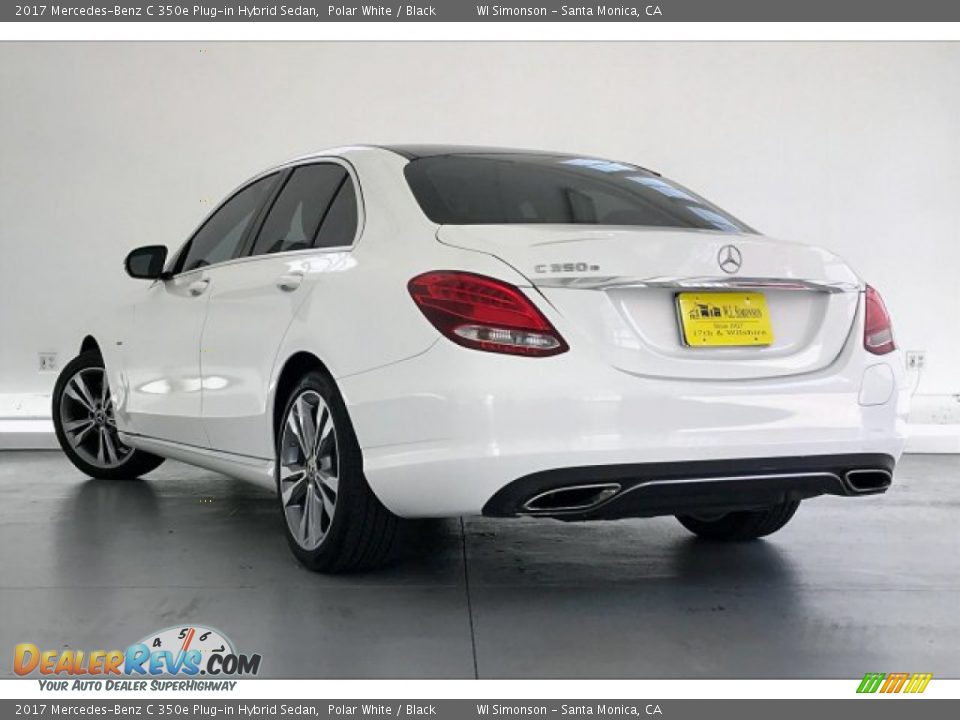 2017 Mercedes-Benz C 350e Plug-in Hybrid Sedan Polar White / Black Photo #10