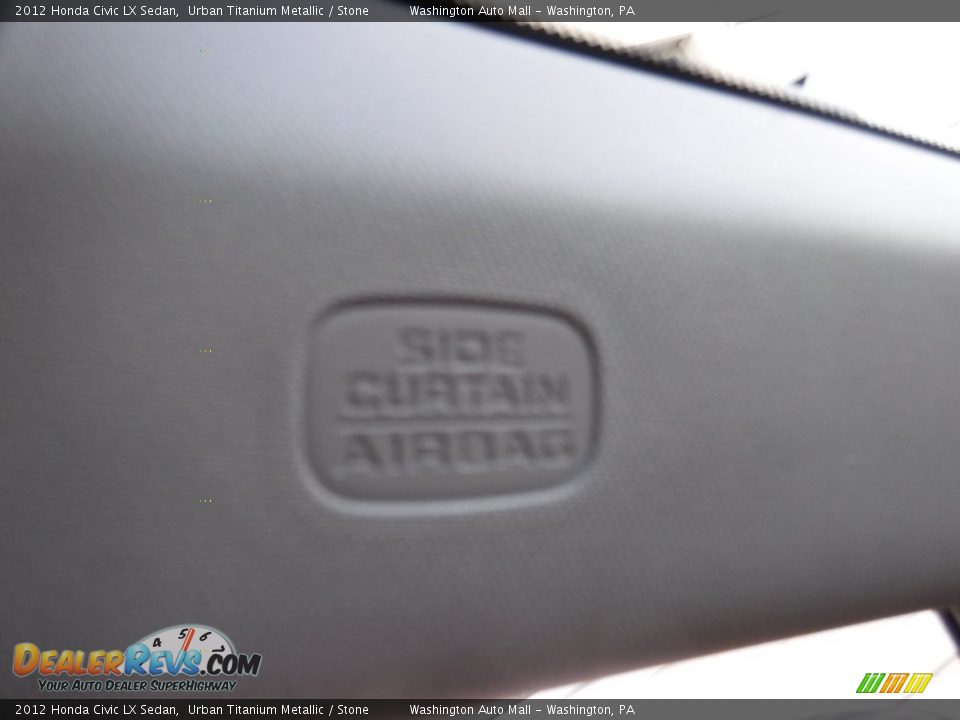 2012 Honda Civic LX Sedan Urban Titanium Metallic / Stone Photo #20