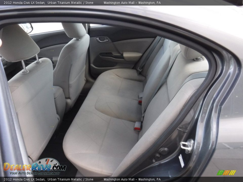 2012 Honda Civic LX Sedan Urban Titanium Metallic / Stone Photo #21