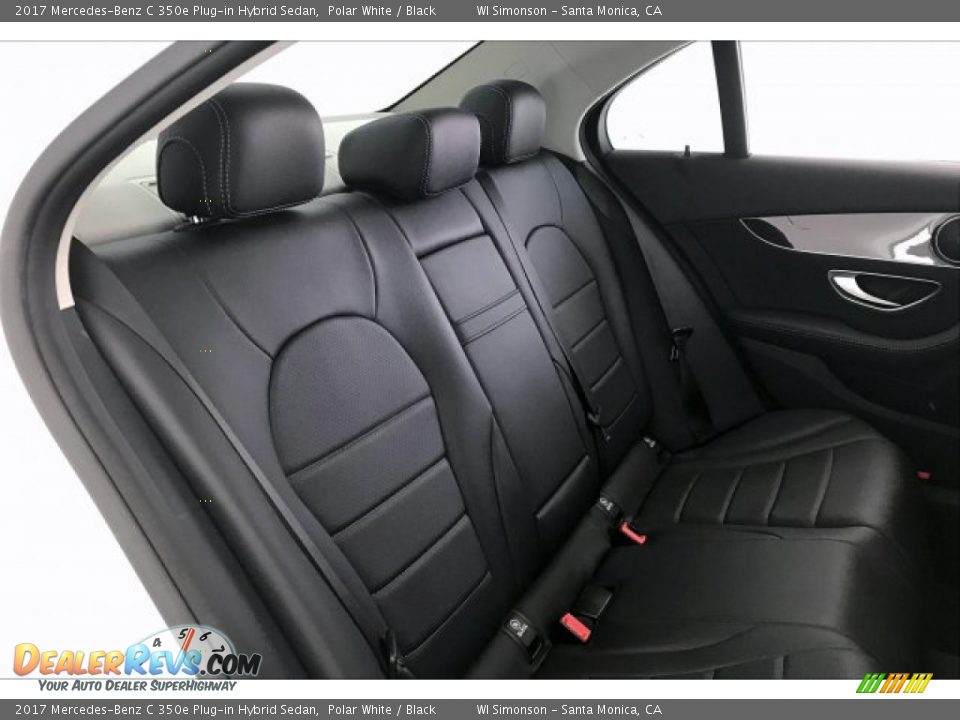 2017 Mercedes-Benz C 350e Plug-in Hybrid Sedan Polar White / Black Photo #13