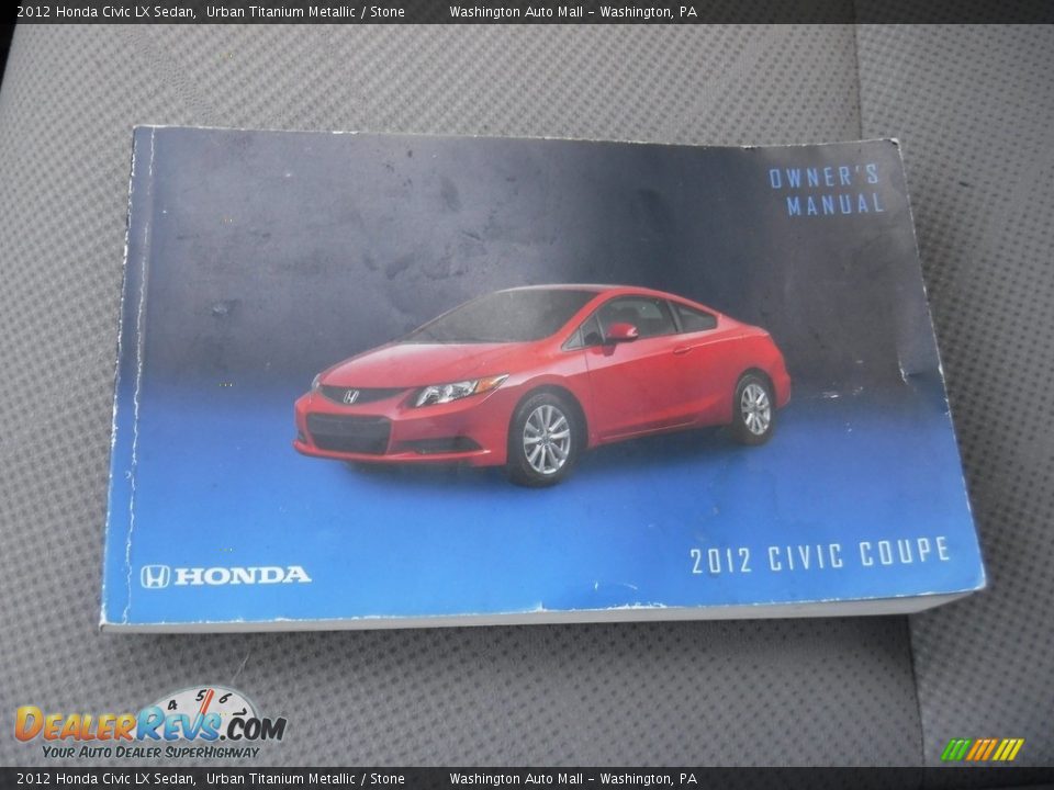 2012 Honda Civic LX Sedan Urban Titanium Metallic / Stone Photo #22