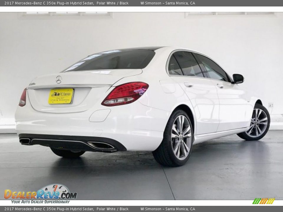 2017 Mercedes-Benz C 350e Plug-in Hybrid Sedan Polar White / Black Photo #16