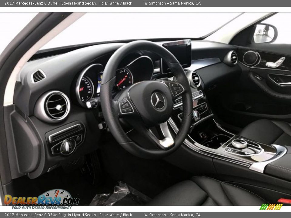 2017 Mercedes-Benz C 350e Plug-in Hybrid Sedan Polar White / Black Photo #22