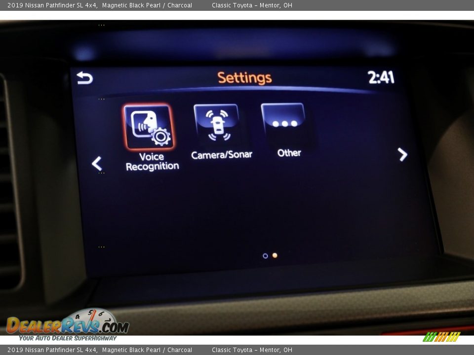 2019 Nissan Pathfinder SL 4x4 Magnetic Black Pearl / Charcoal Photo #18