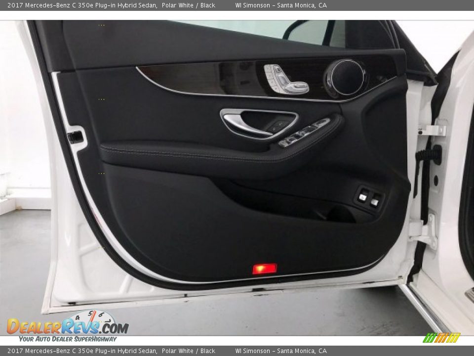 2017 Mercedes-Benz C 350e Plug-in Hybrid Sedan Polar White / Black Photo #25