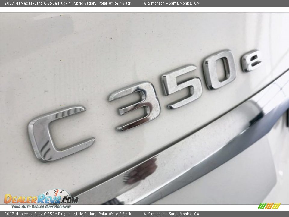 2017 Mercedes-Benz C 350e Plug-in Hybrid Sedan Polar White / Black Photo #27