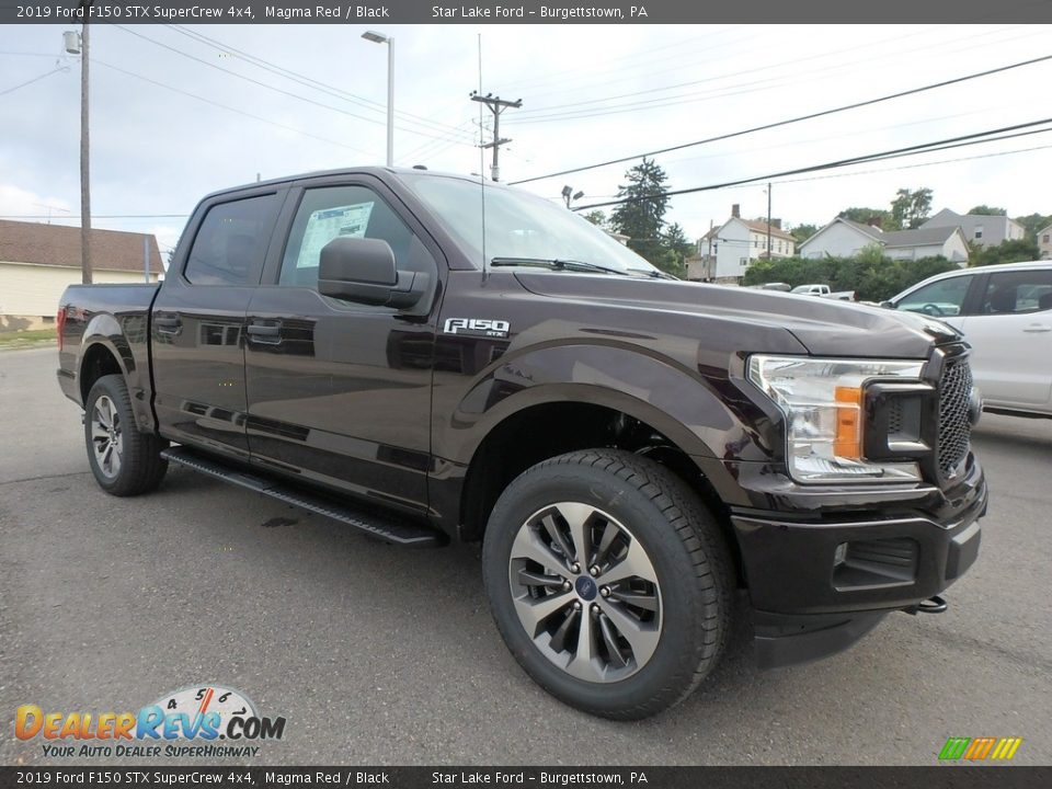 2019 Ford F150 STX SuperCrew 4x4 Magma Red / Black Photo #3
