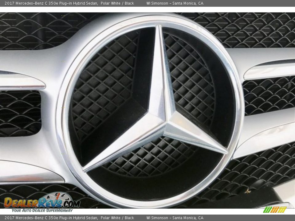 2017 Mercedes-Benz C 350e Plug-in Hybrid Sedan Polar White / Black Photo #33