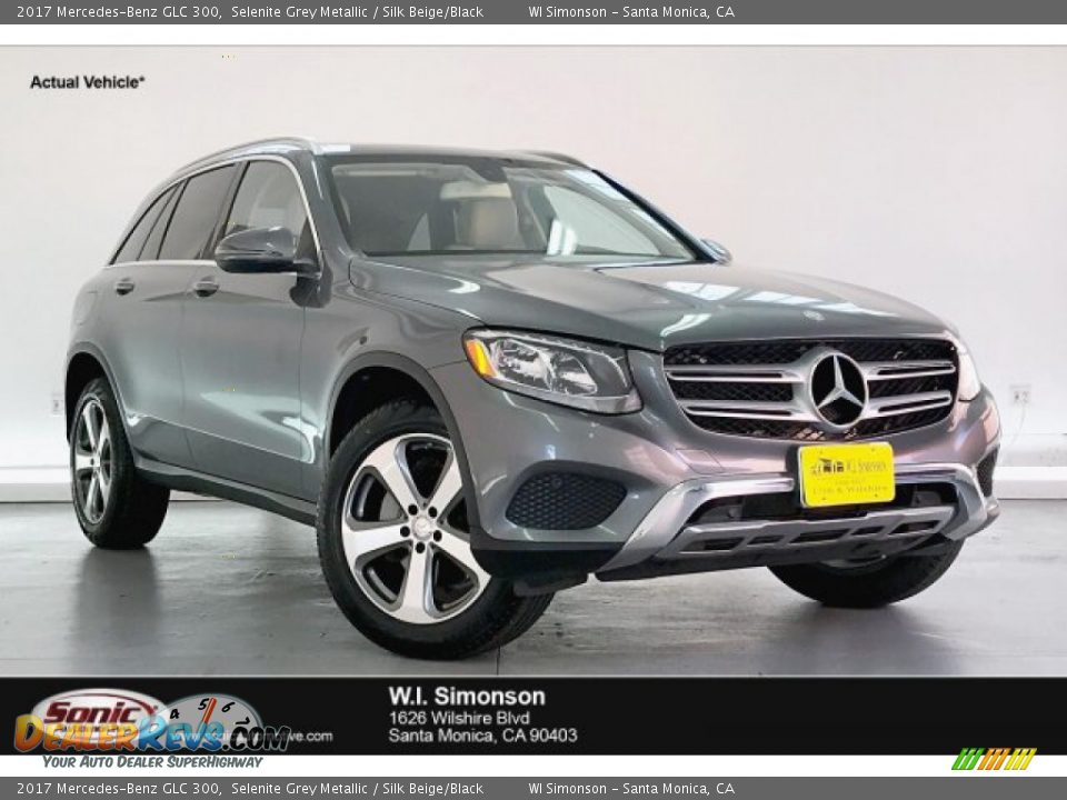 2017 Mercedes-Benz GLC 300 Selenite Grey Metallic / Silk Beige/Black Photo #1