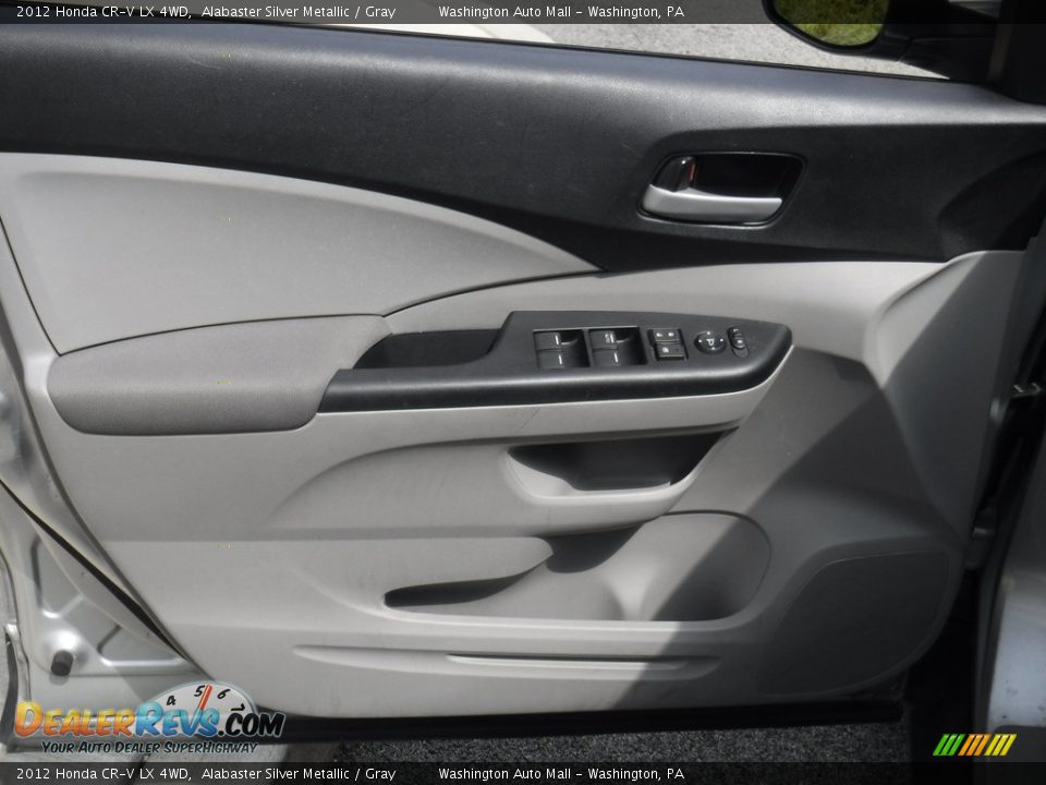 2012 Honda CR-V LX 4WD Alabaster Silver Metallic / Gray Photo #11