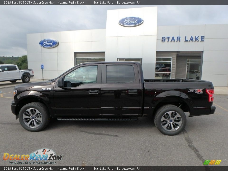 2019 Ford F150 STX SuperCrew 4x4 Magma Red / Black Photo #8