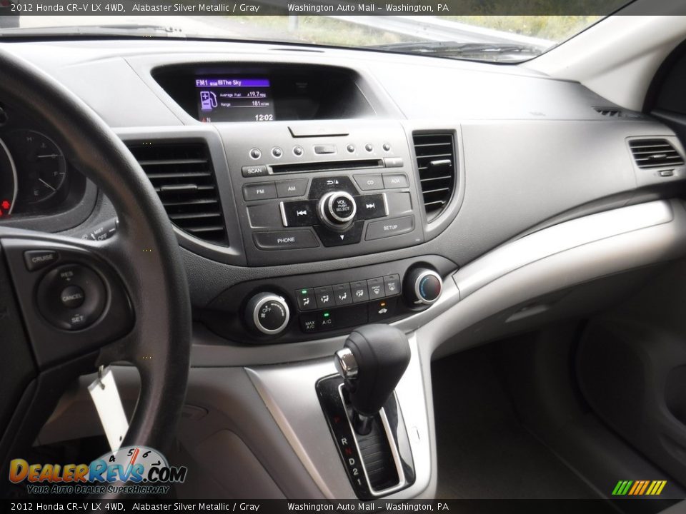 2012 Honda CR-V LX 4WD Alabaster Silver Metallic / Gray Photo #15