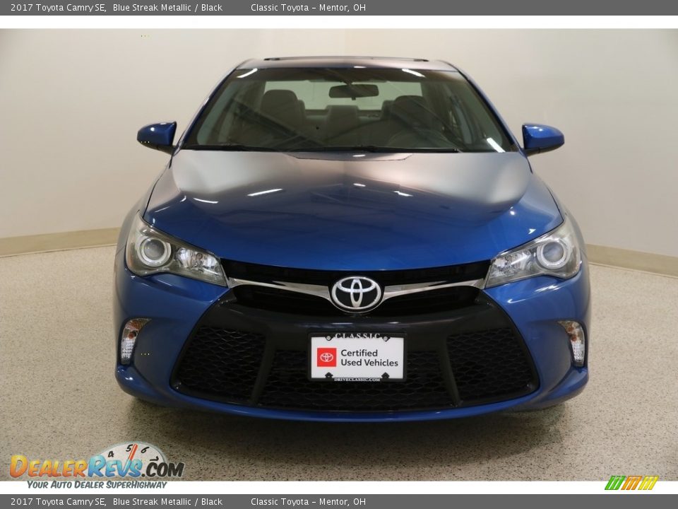 2017 Toyota Camry SE Blue Streak Metallic / Black Photo #2