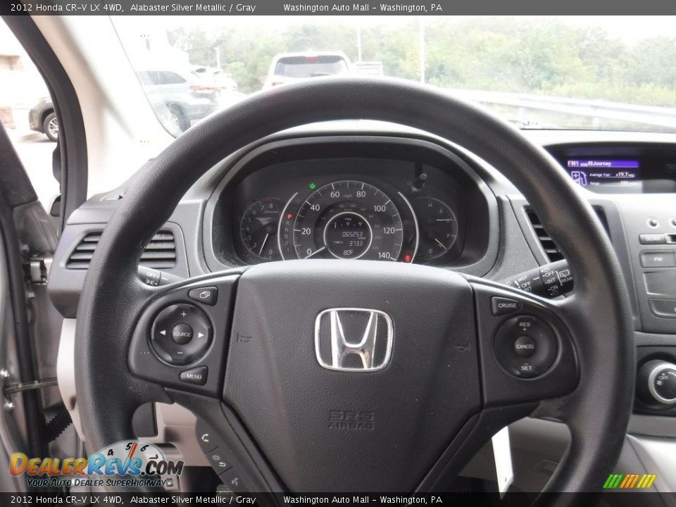 2012 Honda CR-V LX 4WD Alabaster Silver Metallic / Gray Photo #16
