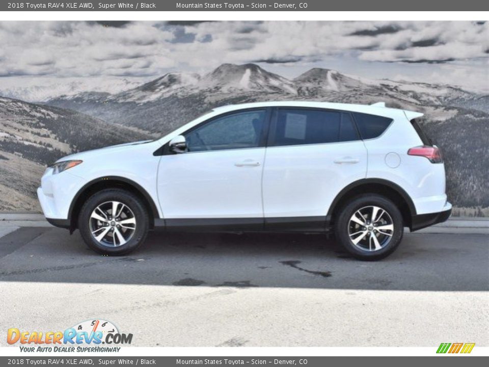 2018 Toyota RAV4 XLE AWD Super White / Black Photo #6